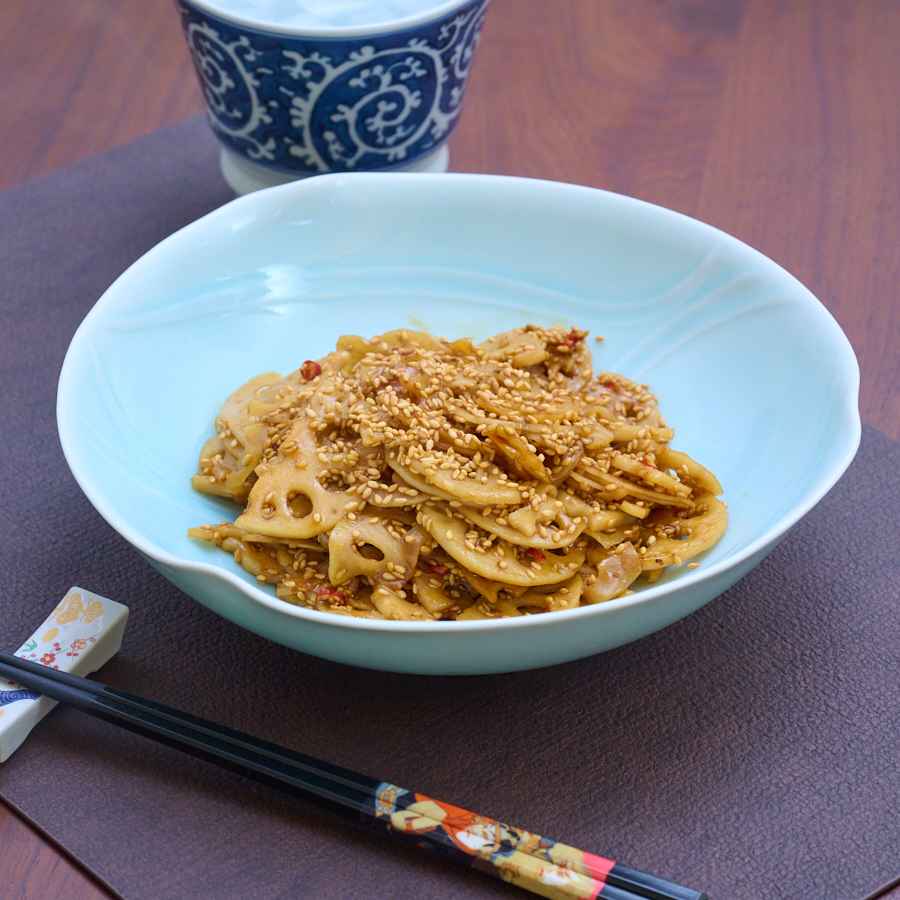 よし田特製きんぴら蓮根　レシピ