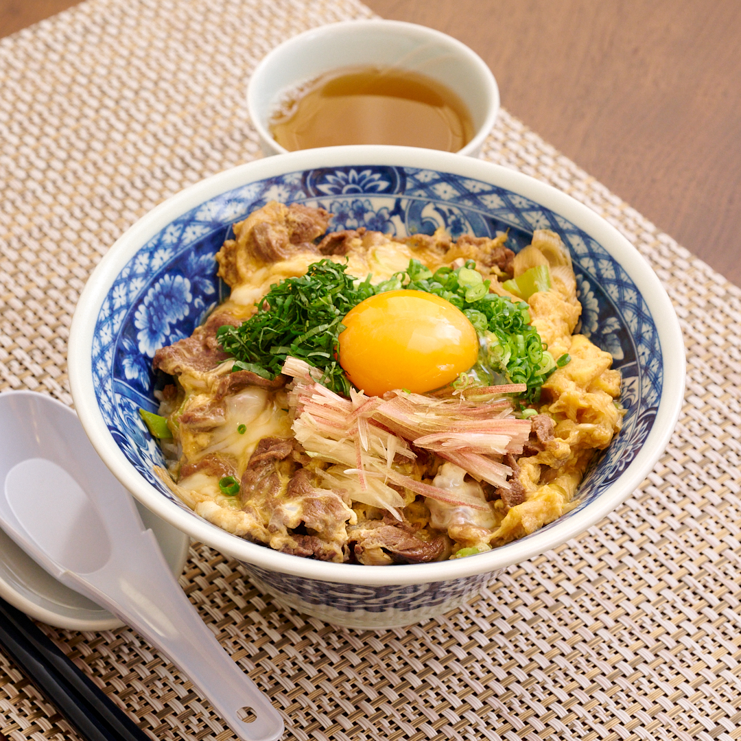 玉子とじ牛丼レシピ